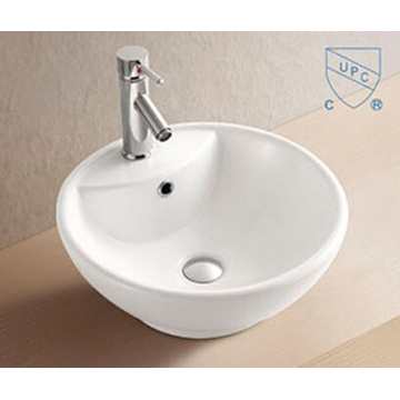 Cuarto de baño oval redondo forma arte cerámica porcelana lavamanos fregadero